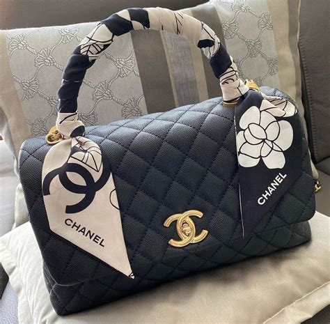 coco handle chanel black|chanel small coco handle bag.